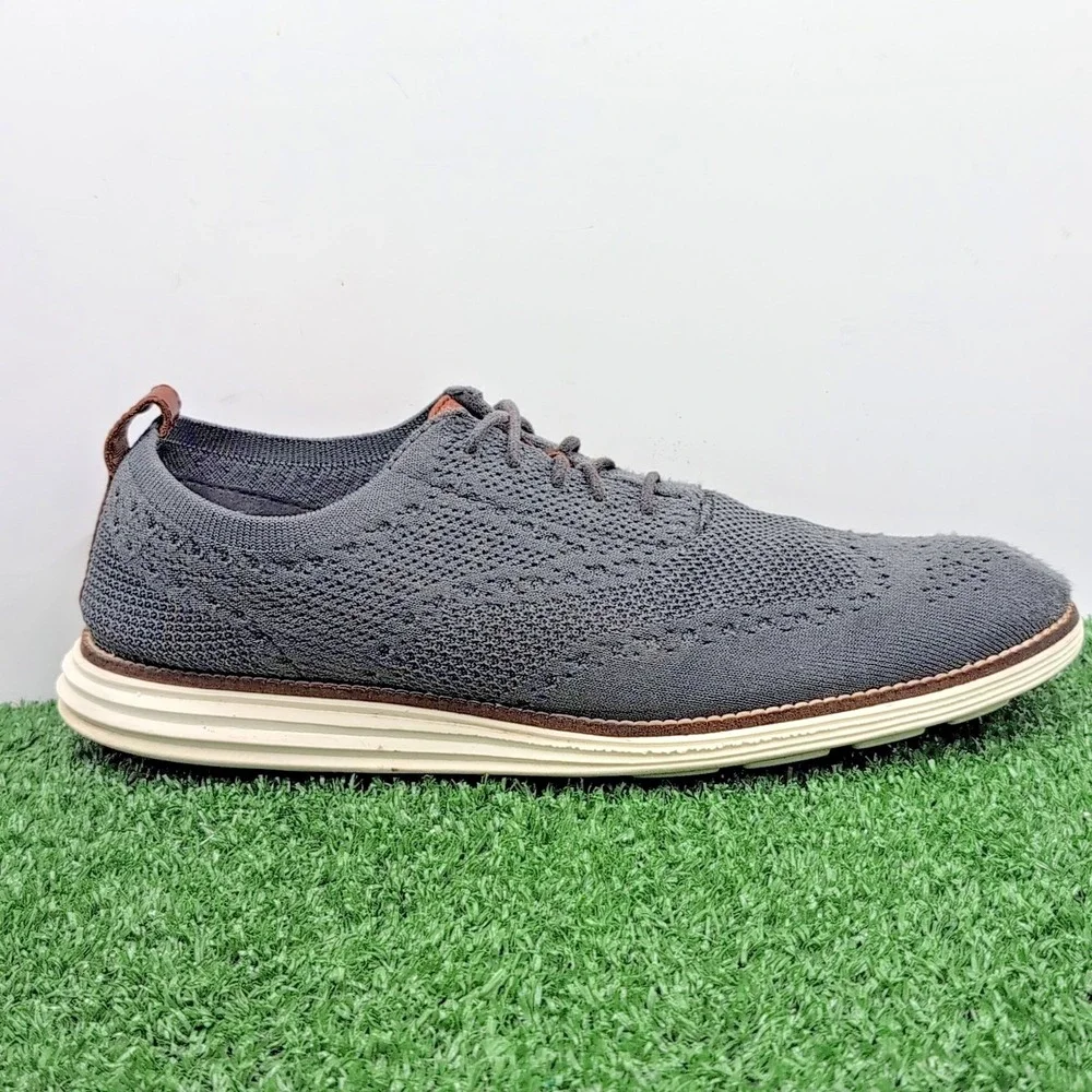 Cole Haan ØriginalGrand Stitchlite Shoes Mens 10 Grey Oxford Sneakers‎ C27961